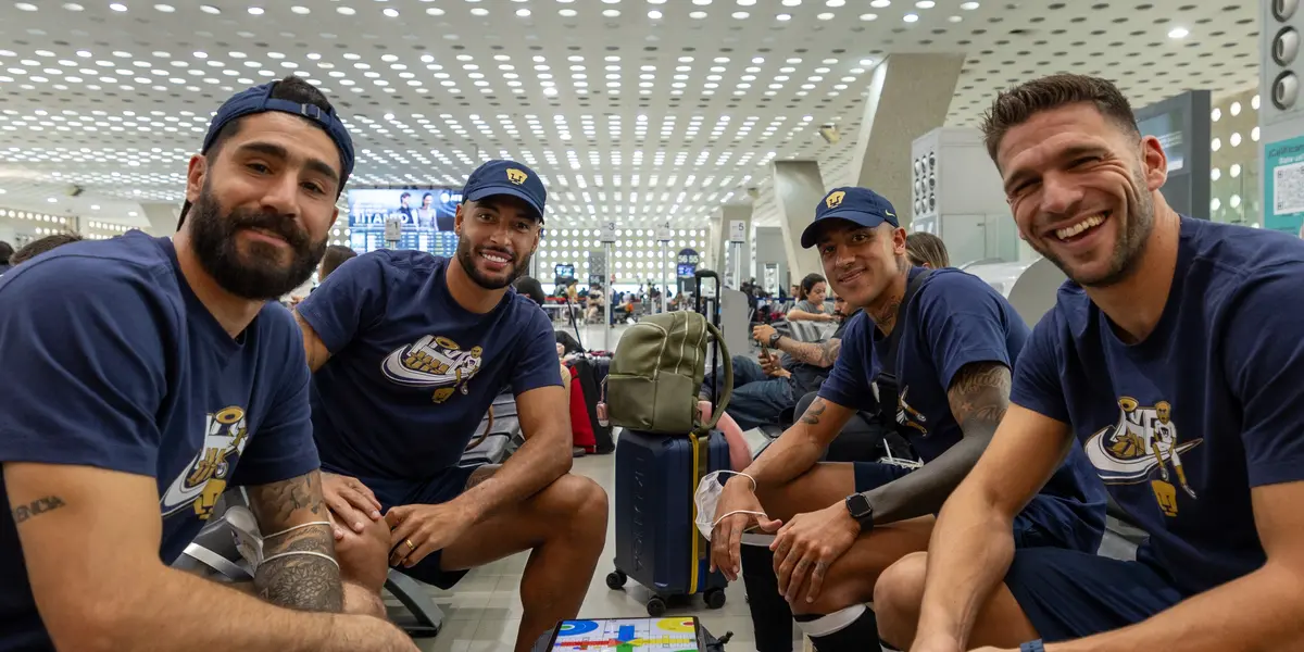 Robert Ergas, Nathan Silva, Lisandro Magallán, Rubén Duarte Foto Pumas X