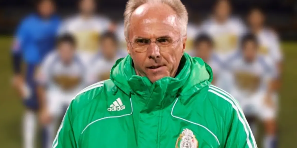 El único de Pumas al que Sven-Göran Eriksson le tuvo confianza en el Tri