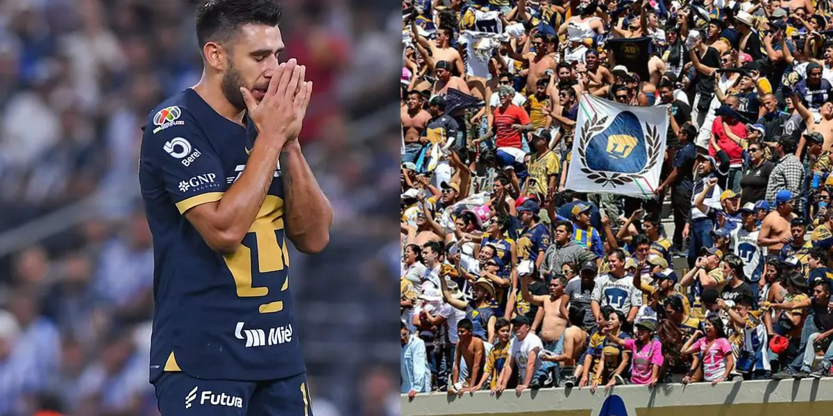 Toto Salvio con Pumas y su aficion