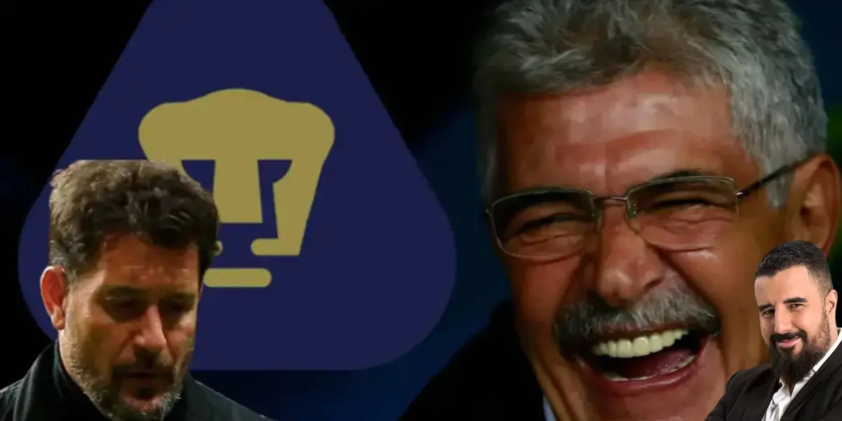 Tuca Ferretti, Gustavo Lema con Pumas y Álvaro Morales | Foto: ESPN y Mexsport